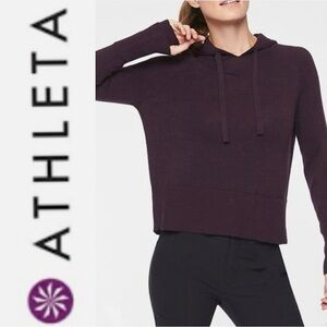 Athleta Verona Purple Merino Hoodie Size S